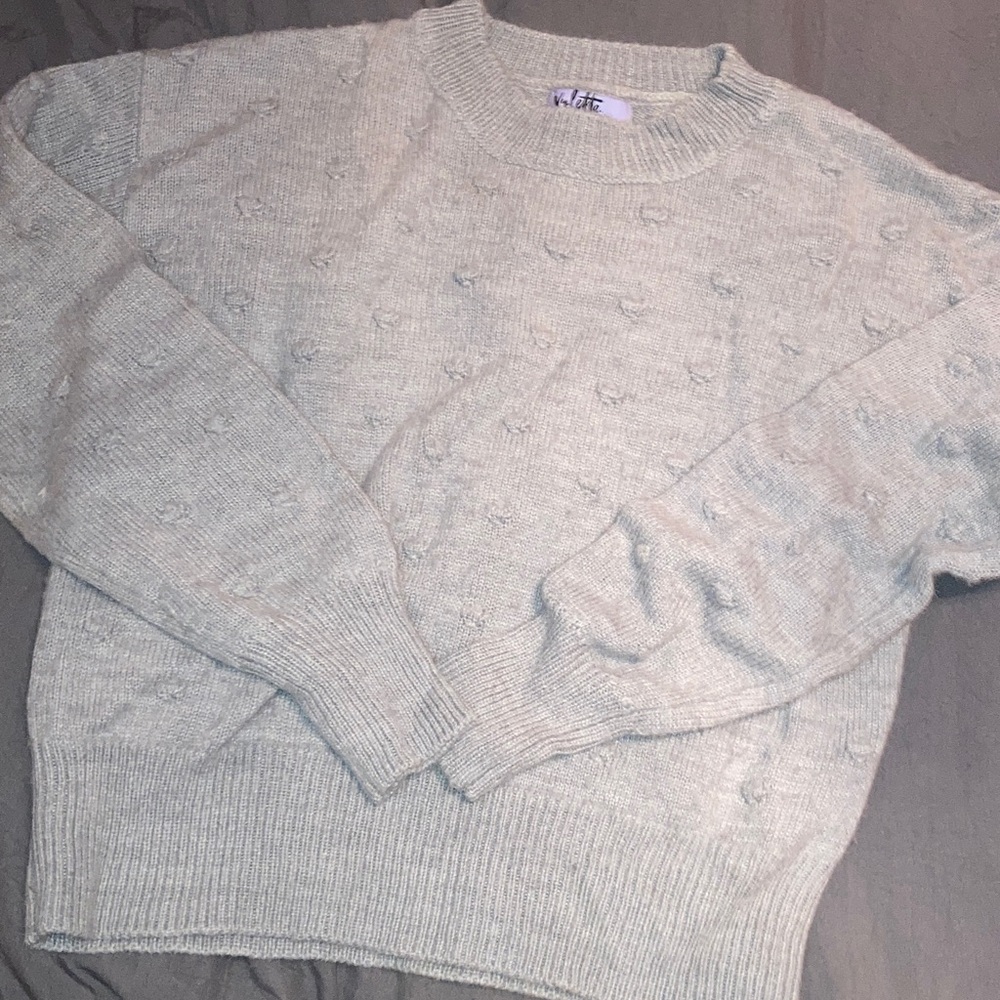 Light Gray Knit Sweater